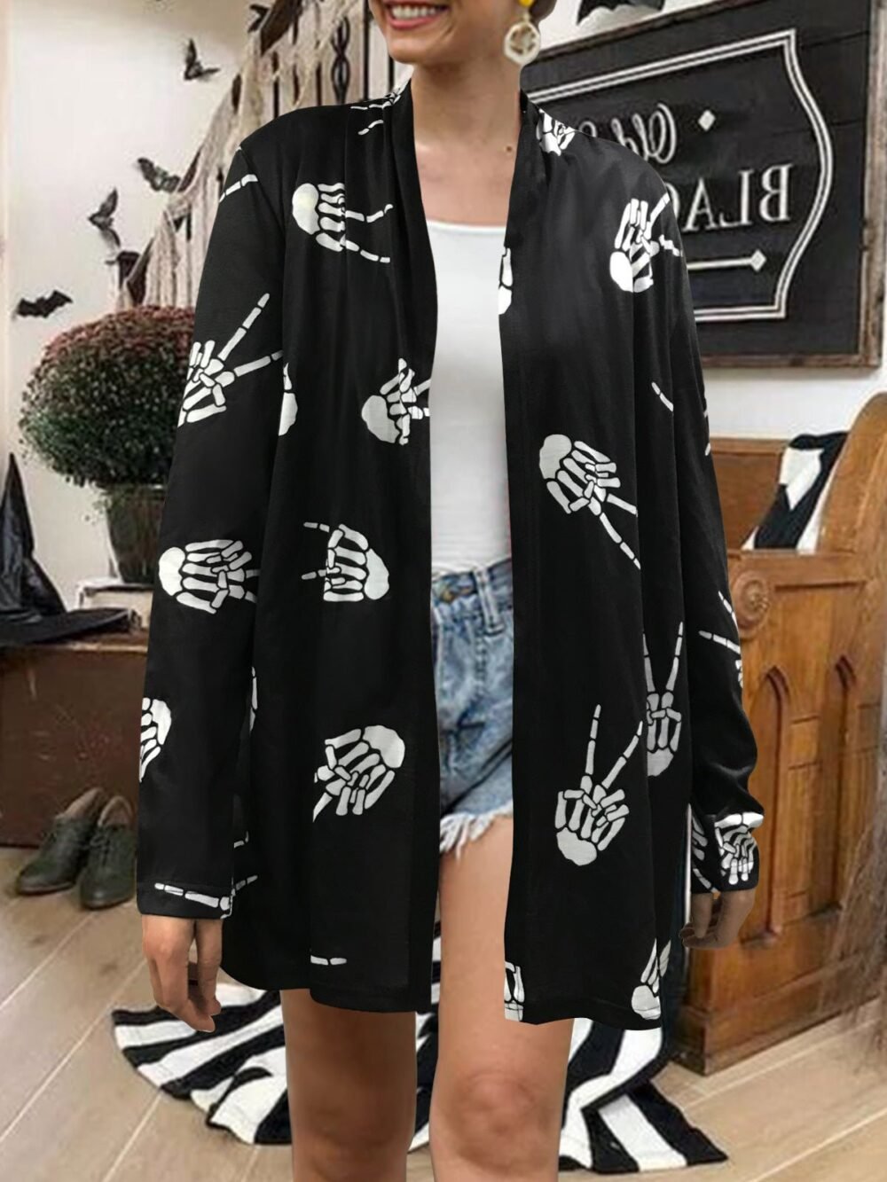 Cardigans Printed Long Sleeve Casual Cardigan for Women - Image 6