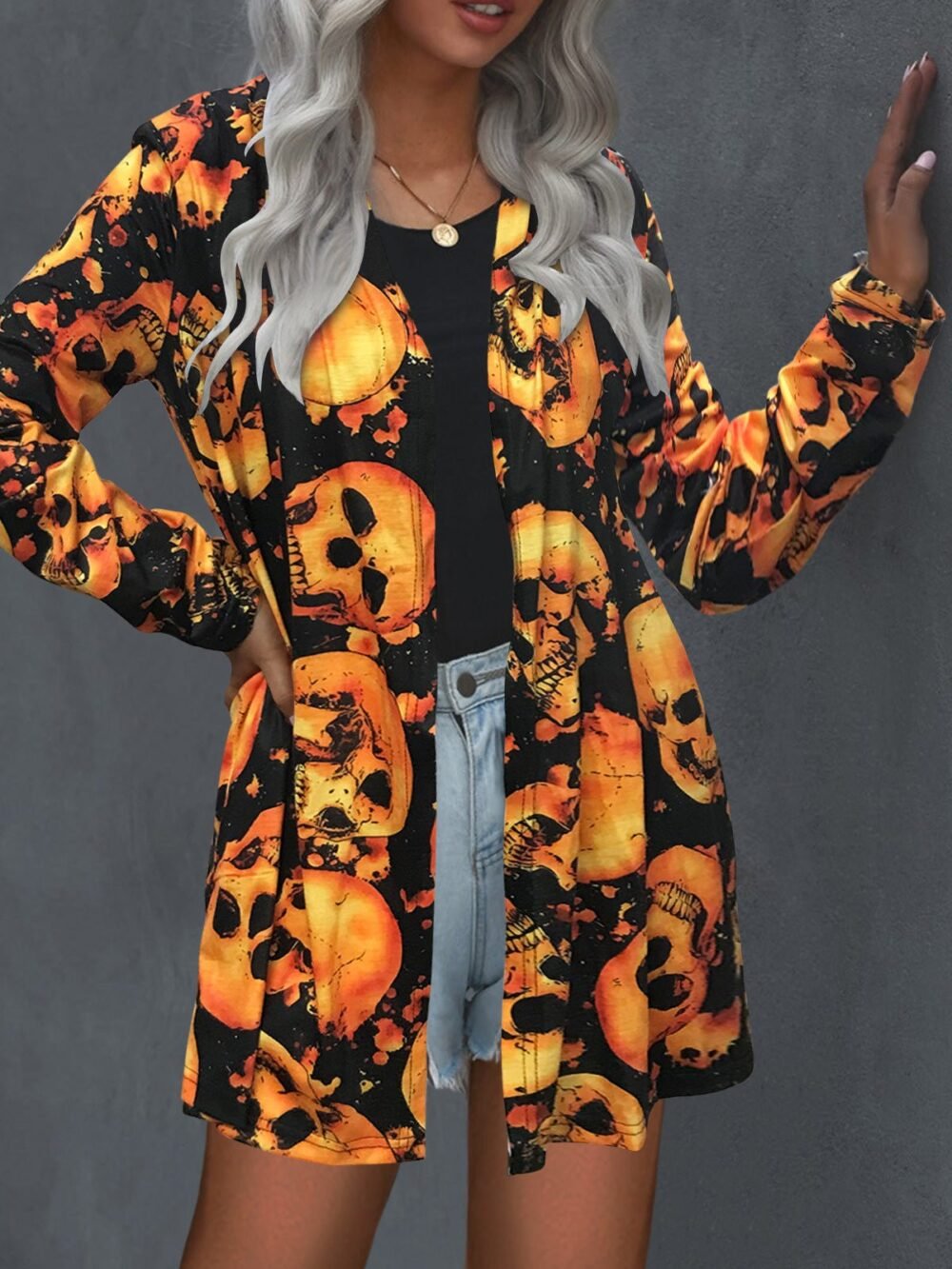 Cardigans Printed Long Sleeve Casual Cardigan for Women - Image 2