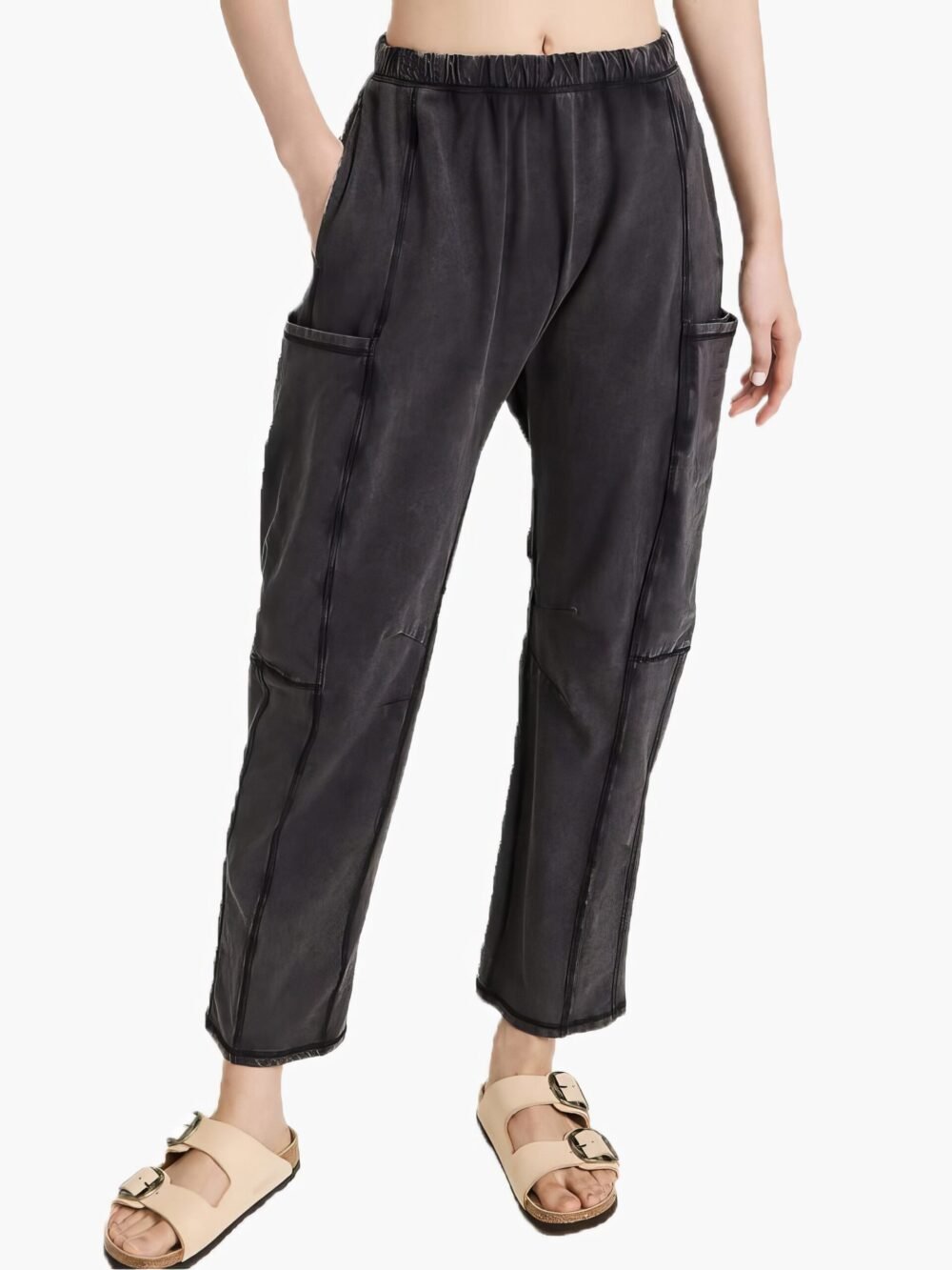 Pants Loose Pocket Zipper Casual Pants for Women