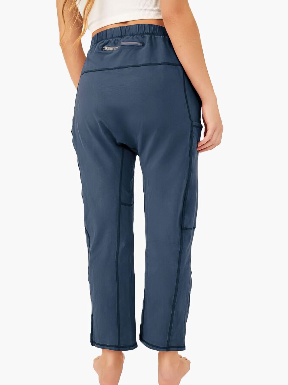 Pants Loose Pocket Zipper Casual Pants for Women - Image 5