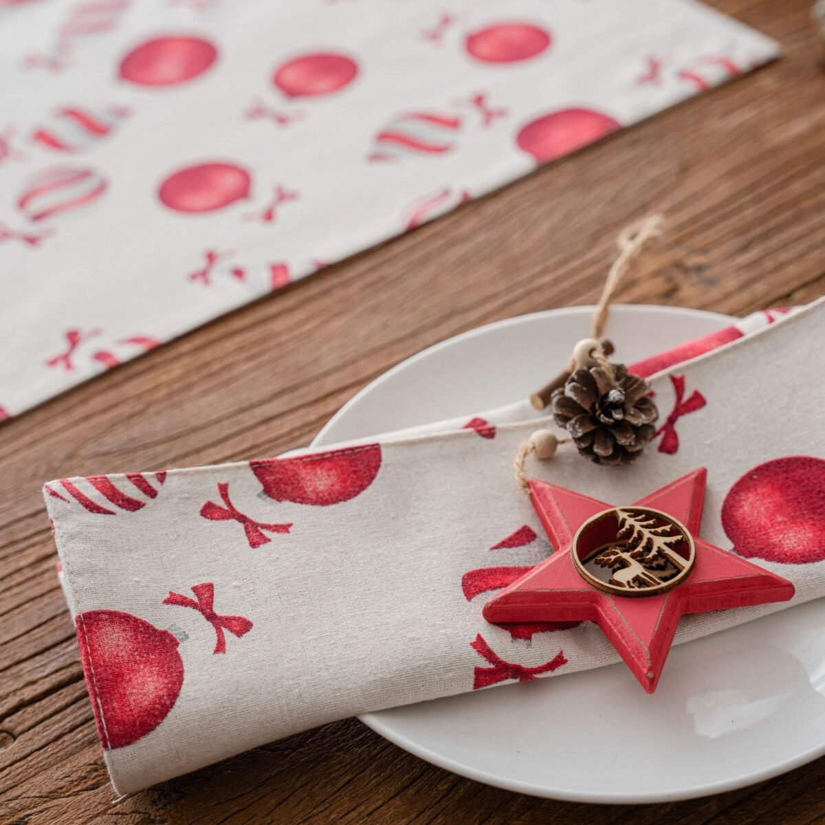 Two Layer Placemat Flamingo Table Decor Cotton Polyester